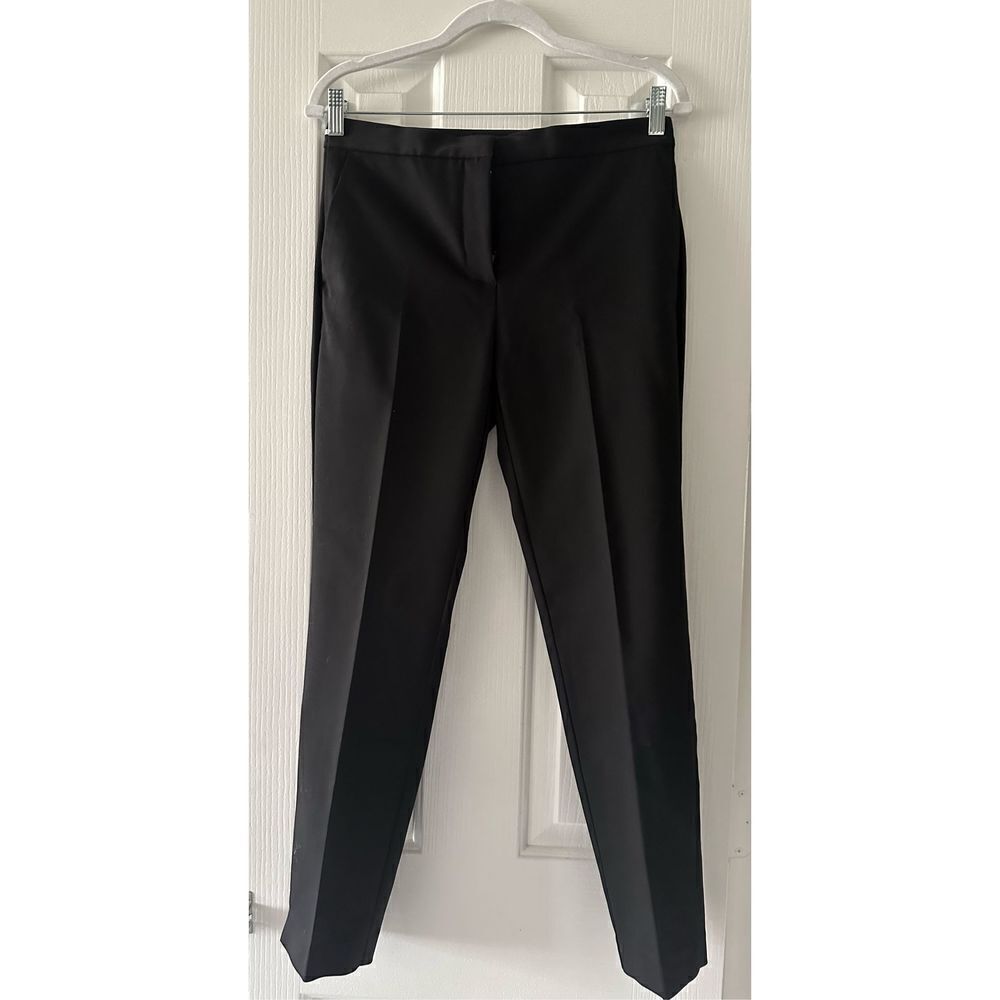 Zara Basic Black Work Pants - Size Medium - Stret… - image 2